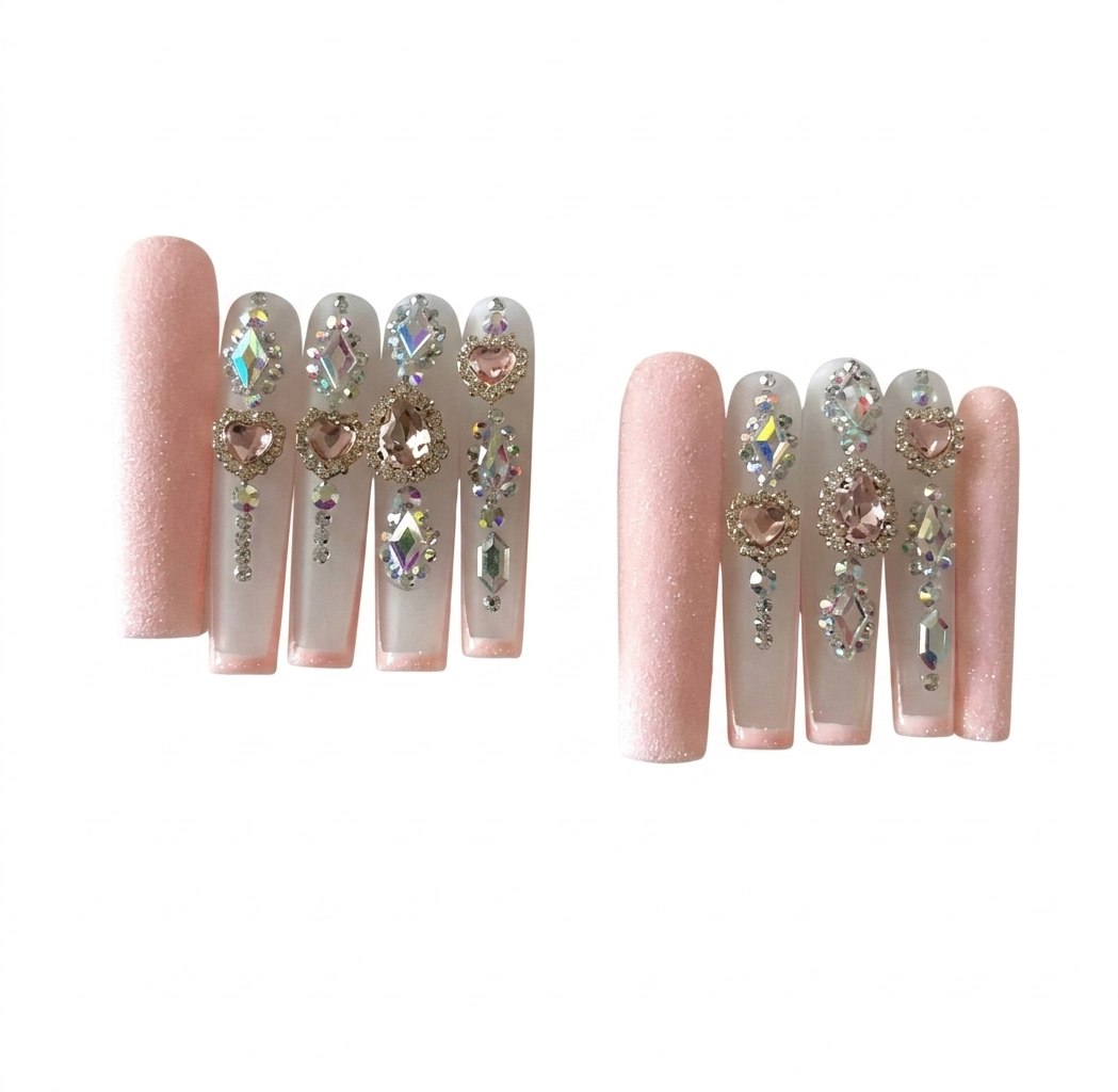 BLUSH ROYALTY COFFIN NAIL
