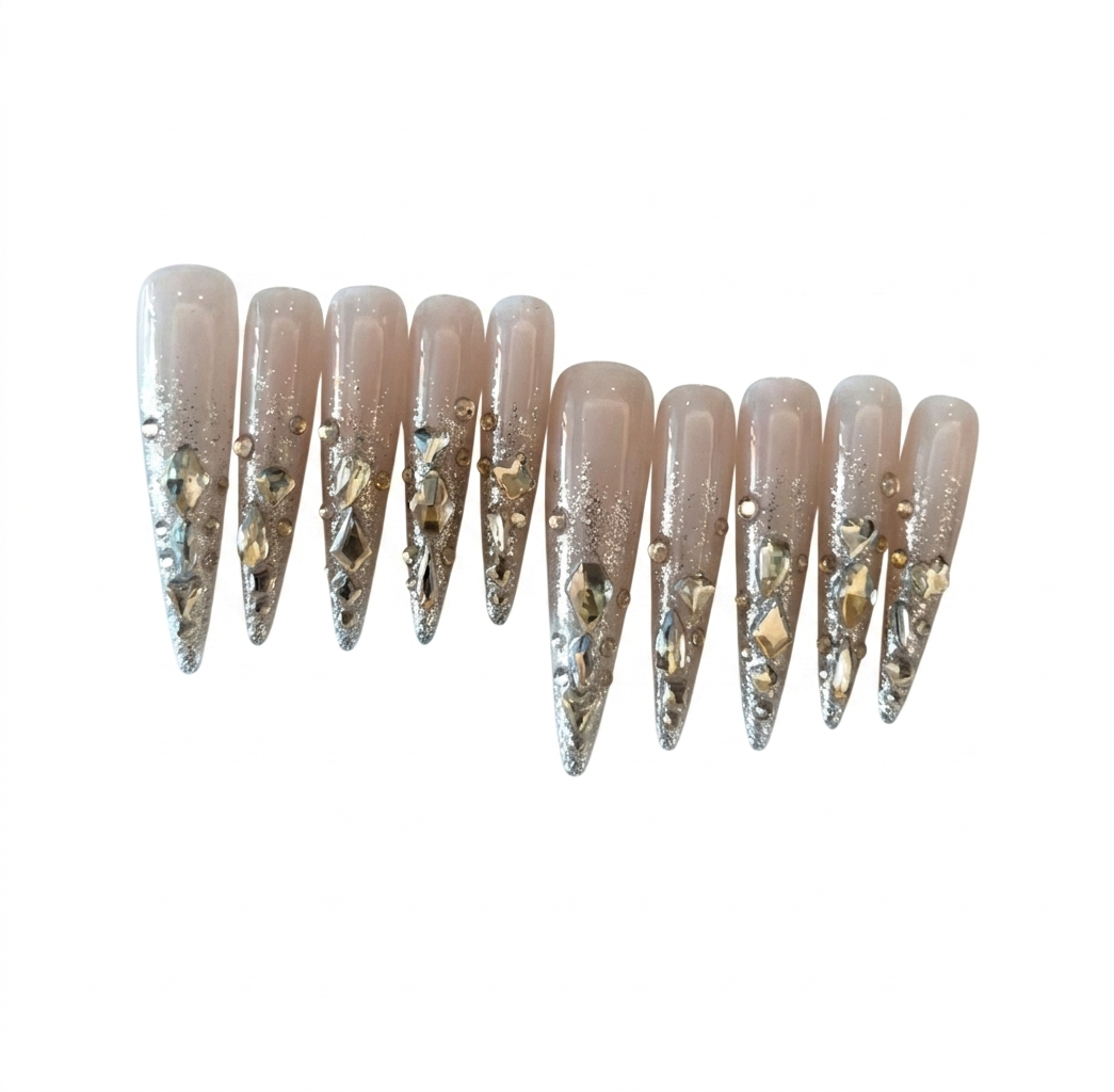 FROSTED HEIRESS STILETTO NAIL
