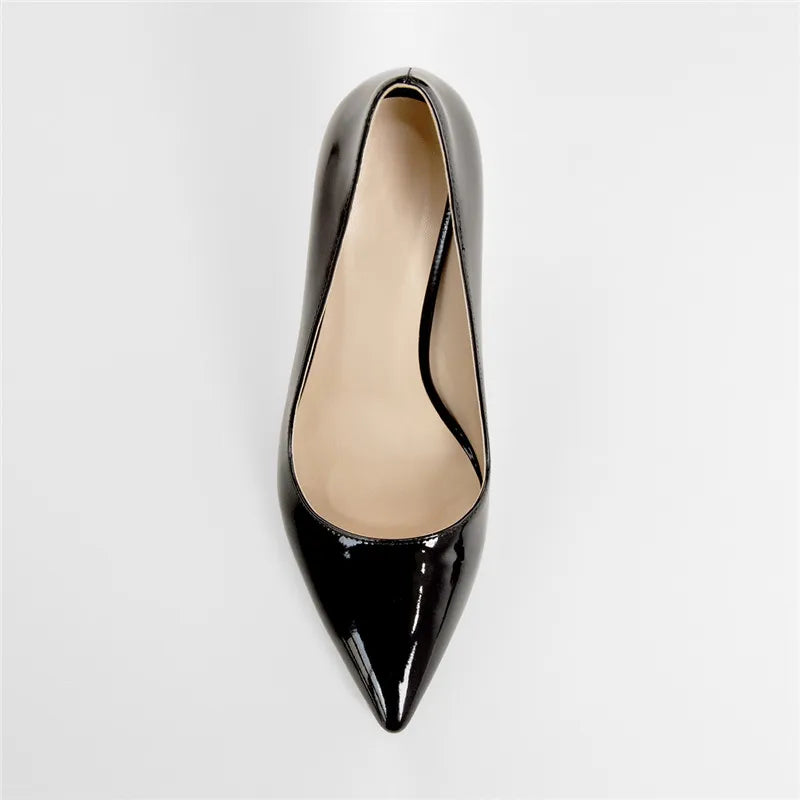 GLOSSED UP SATIN LEATHER PUMP