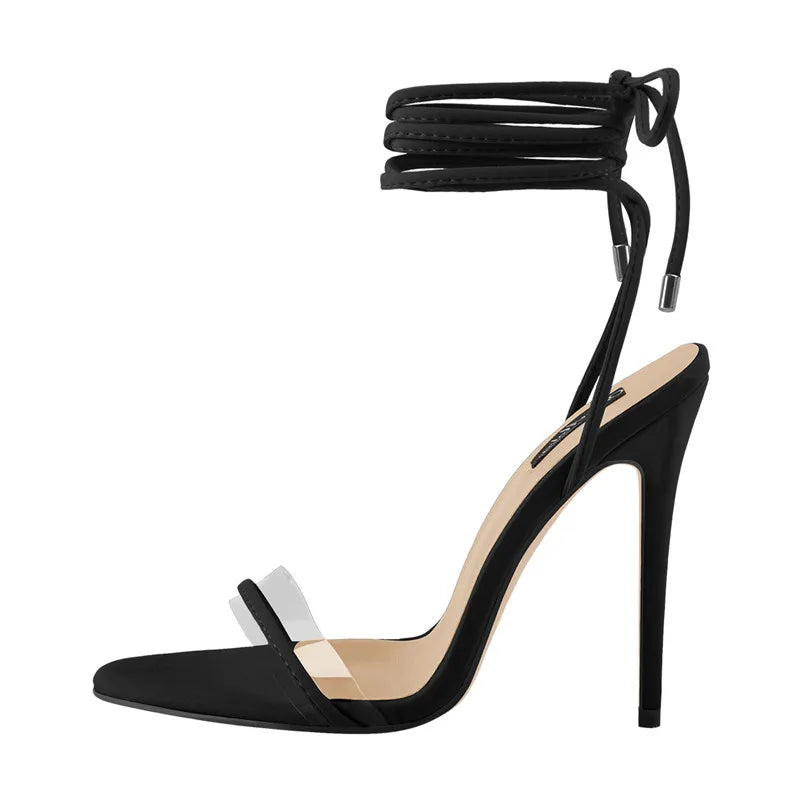LACED LEGACY ANKLE STRAP HEEL