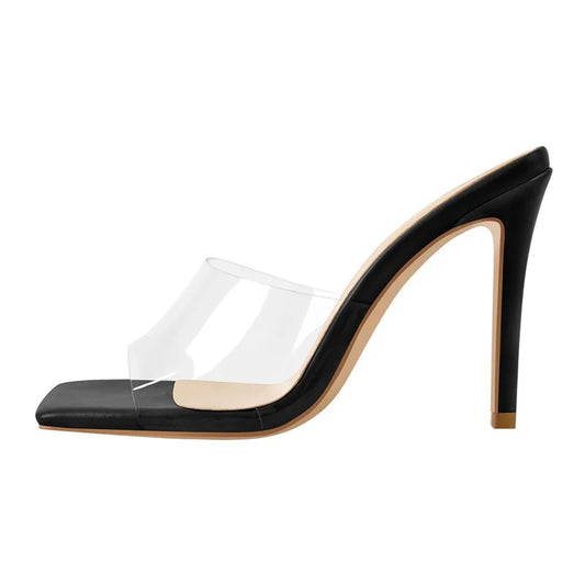 LUXE DRIP SQUARE TOE HEEL