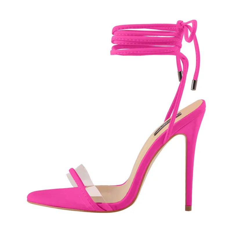 LACED LEGACY ANKLE STRAP HEEL