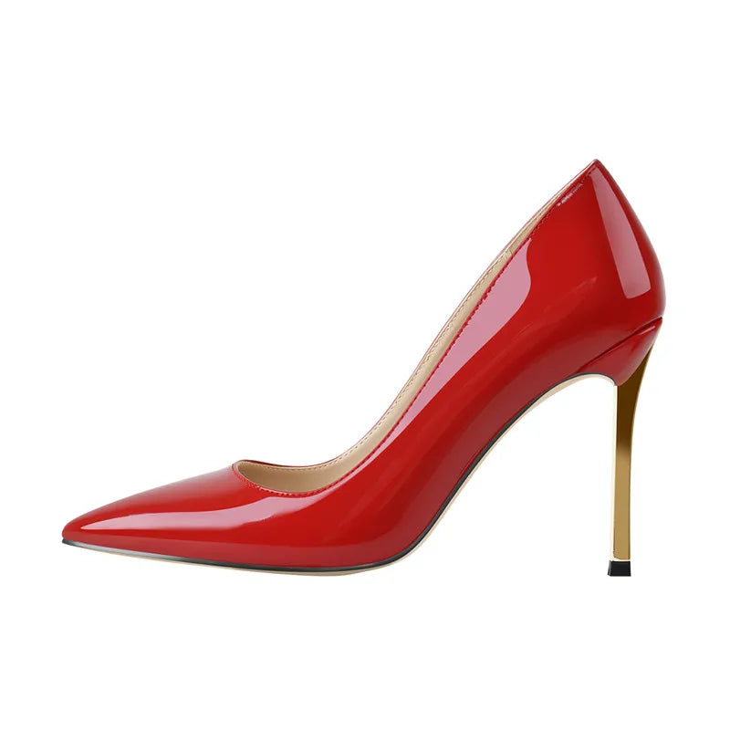 GLOSSED UP SATIN LEATHER PUMP