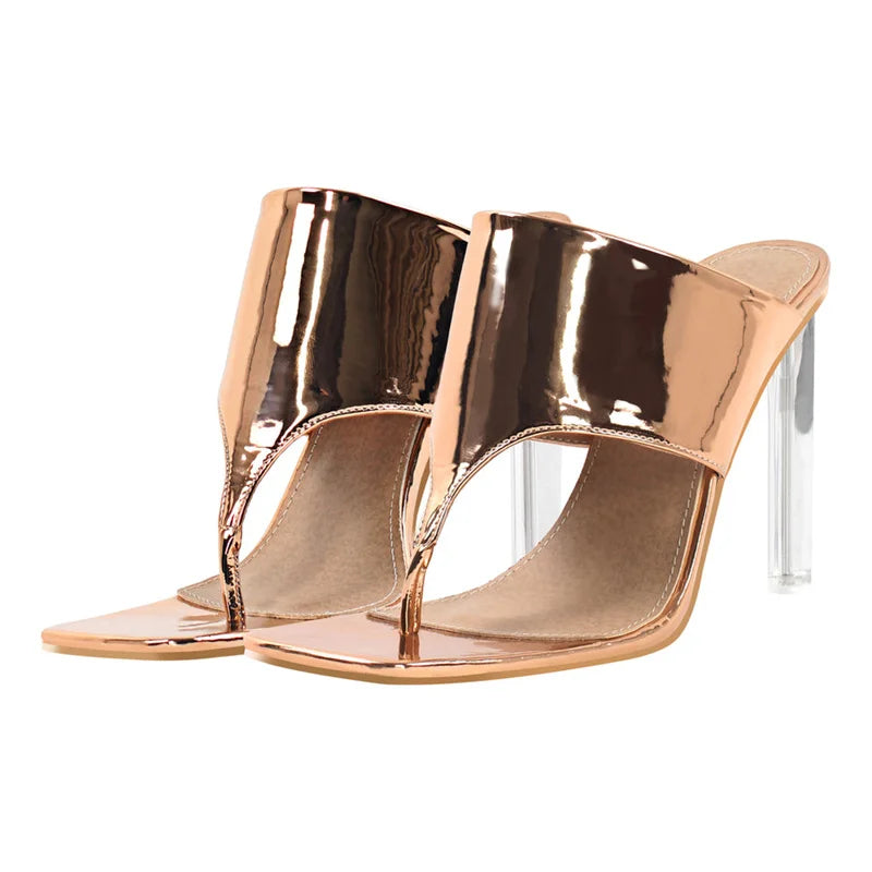 HOOD LOVE SQUARE TOE SLIP ON HEELS