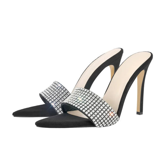 MILLIONAIRE MOOD PEEP TOE MULE