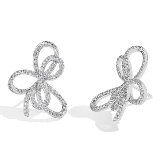 PURE ENVY BOW STUD EARRINGS