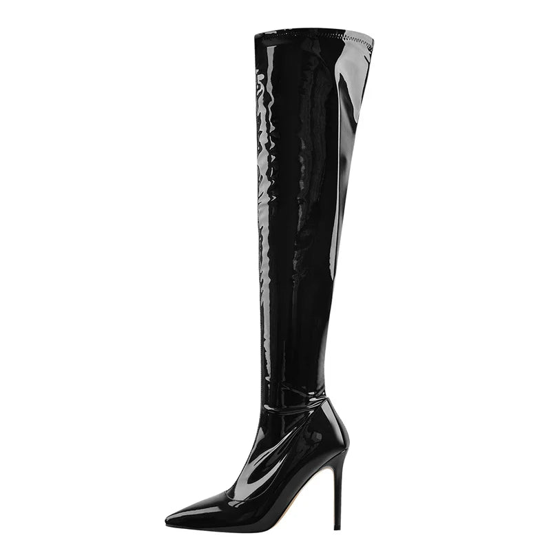 NOIR VIXEN HIGH HEEL BOOT