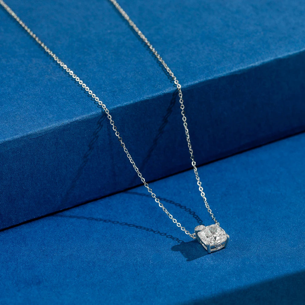 ORSA JEWELS 925 Silver Elegance 8A Cubic Zirconia Diamond Pendant Necklace for Women Wedding Jewelry Romantiic Gift LZN29