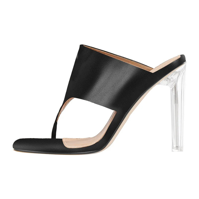 HOOD LOVE SQUARE TOE SLIP ON HEELS