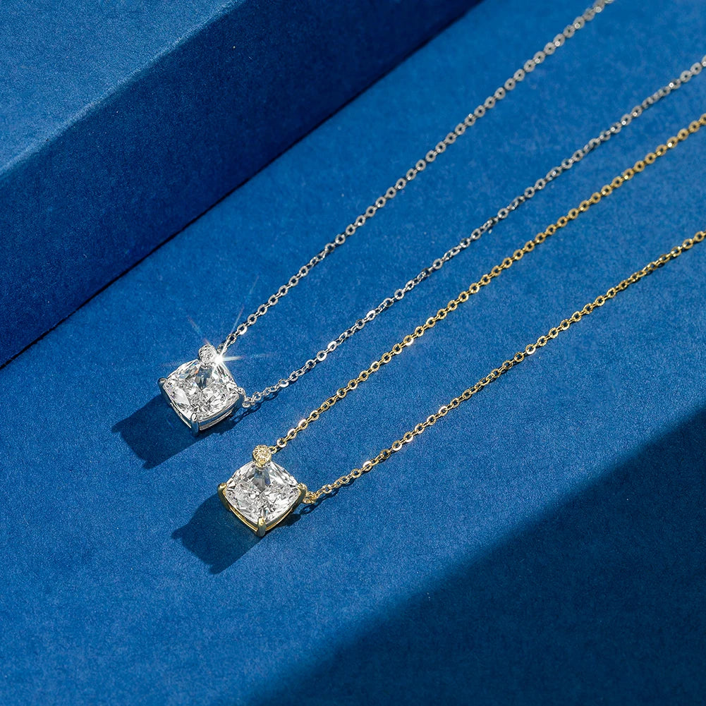 ORSA JEWELS 925 Silver Elegance 8A Cubic Zirconia Diamond Pendant Necklace for Women Wedding Jewelry Romantiic Gift LZN29