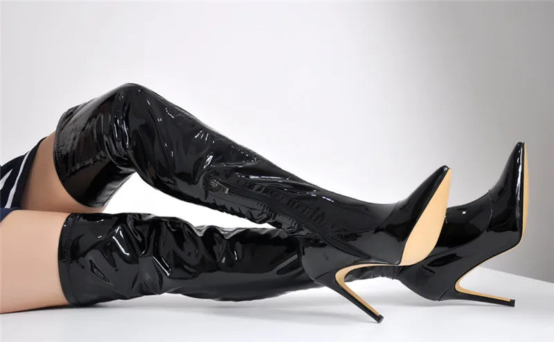 NOIR VIXEN HIGH HEEL BOOT