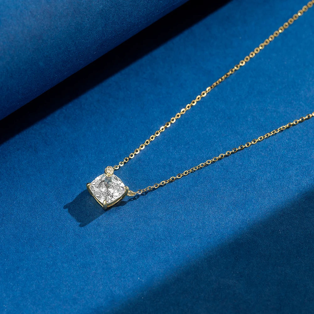 ORSA JEWELS 925 Silver Elegance 8A Cubic Zirconia Diamond Pendant Necklace for Women Wedding Jewelry Romantiic Gift LZN29